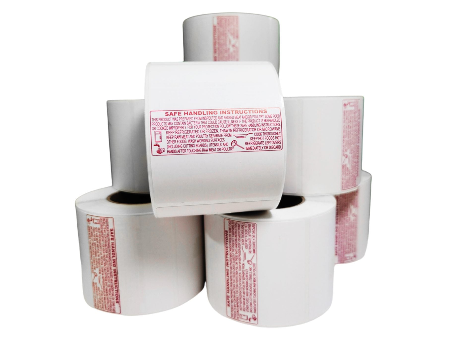 BL-8414, UPC and Safe Handling Instructions, Direct Thermal Label