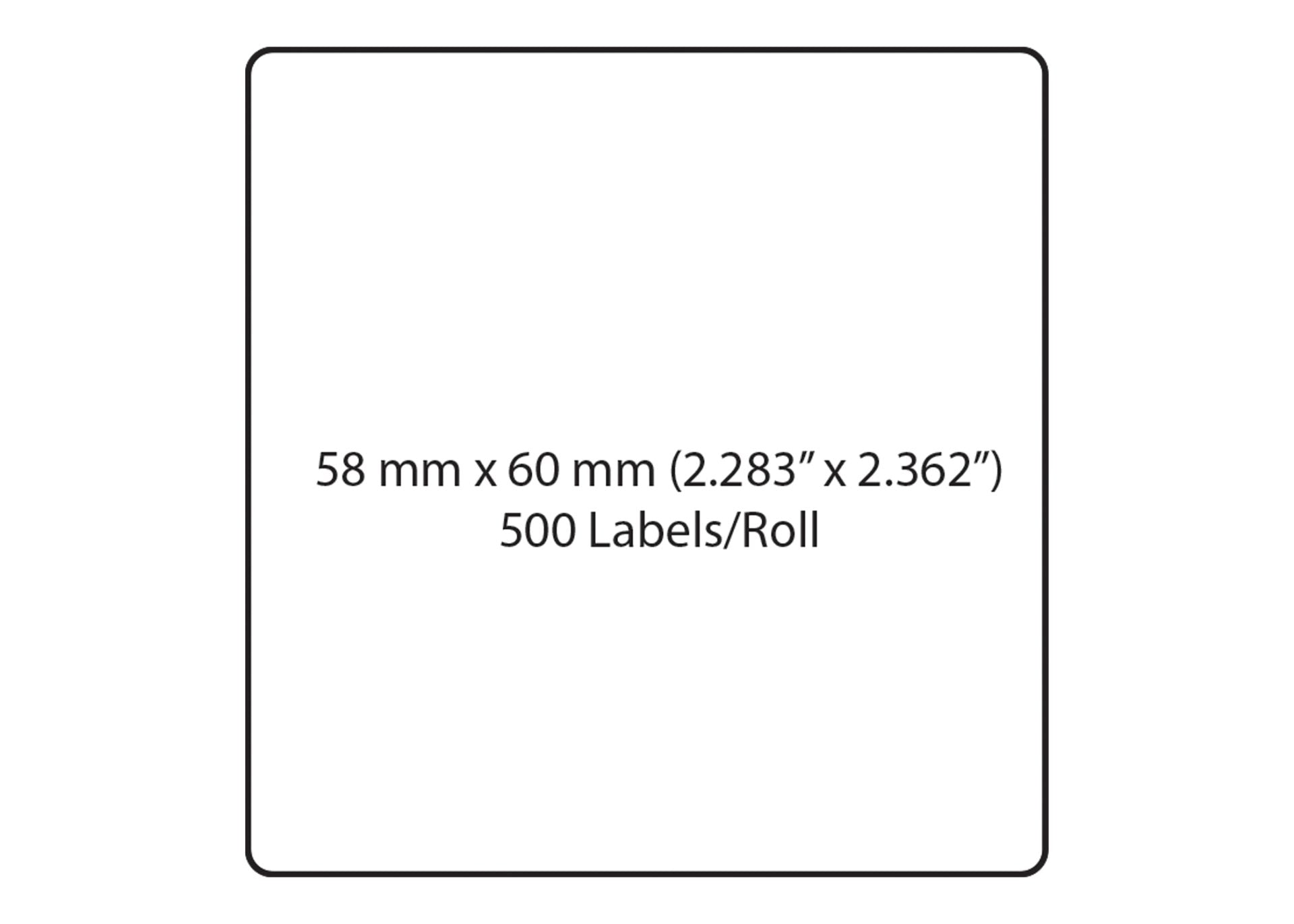 TR-8025B Blank, UPC Barcode, Ingredients Direct Thermal Label