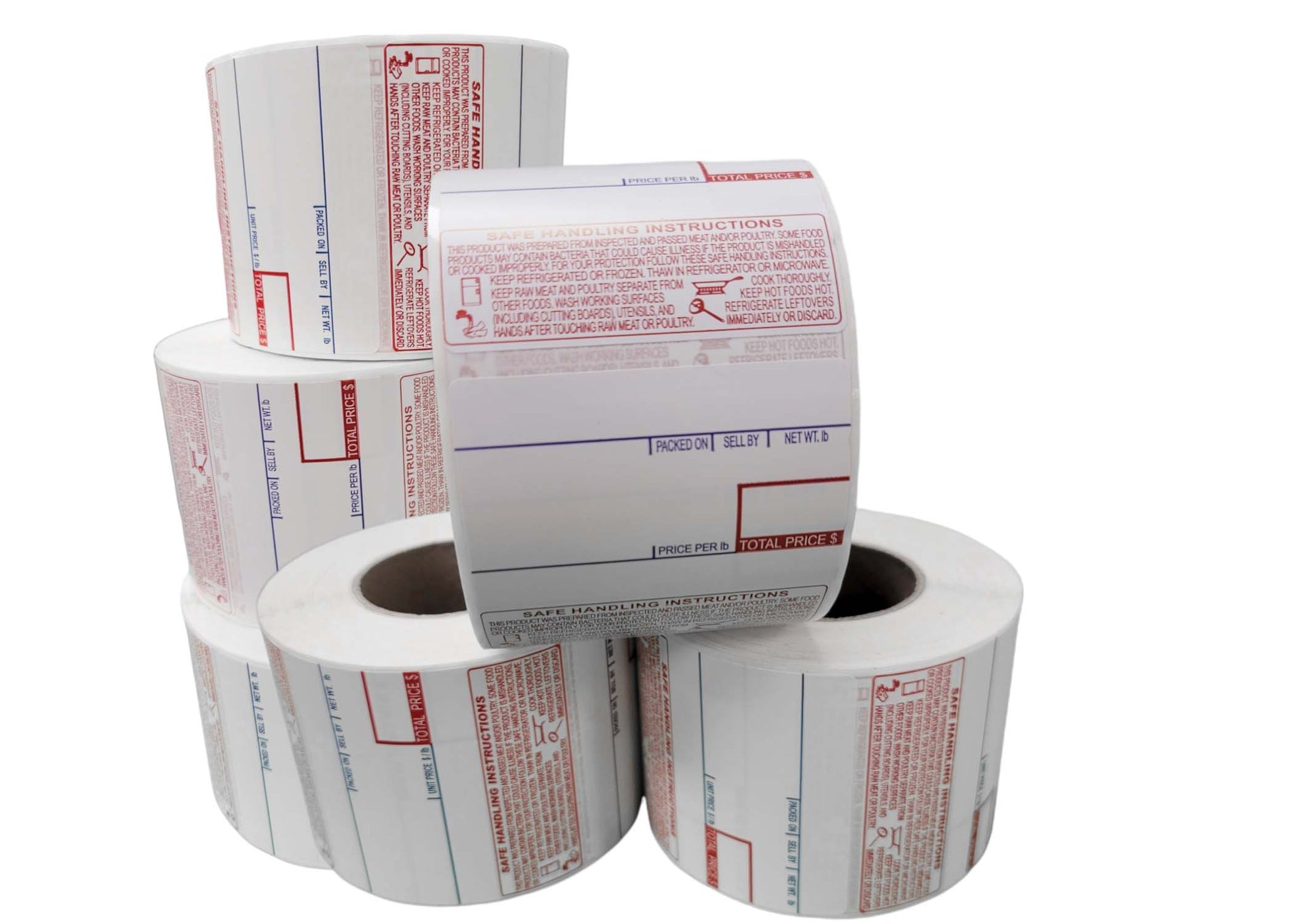 CL-8040, UPC Barcode, Safe Handling Instructions, Direct Thermal Label