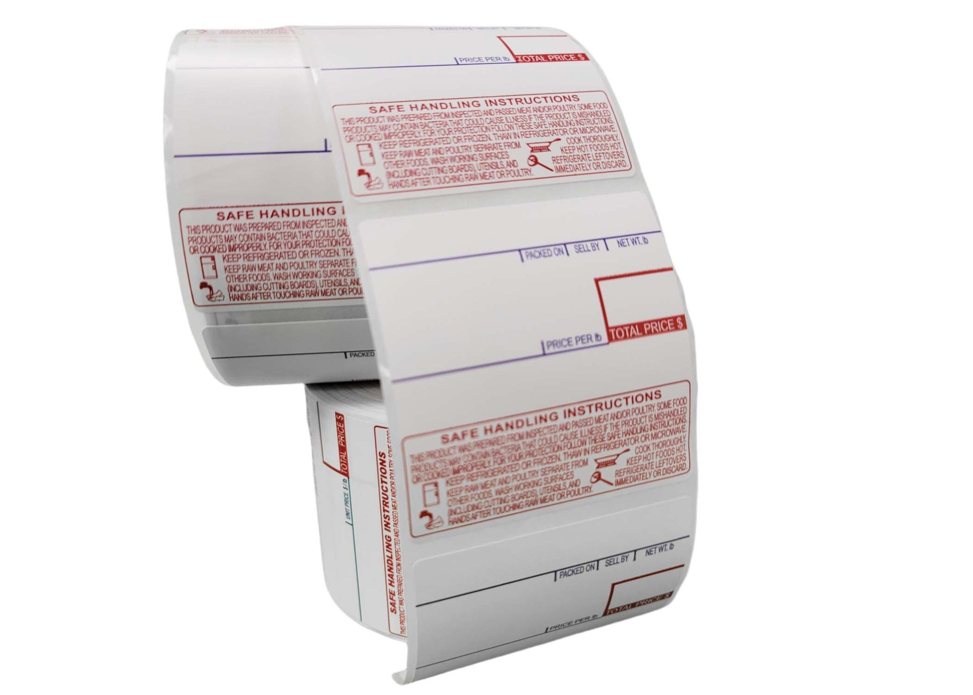 CL-8040, UPC Barcode, Safe Handling Instructions, Direct Thermal Label