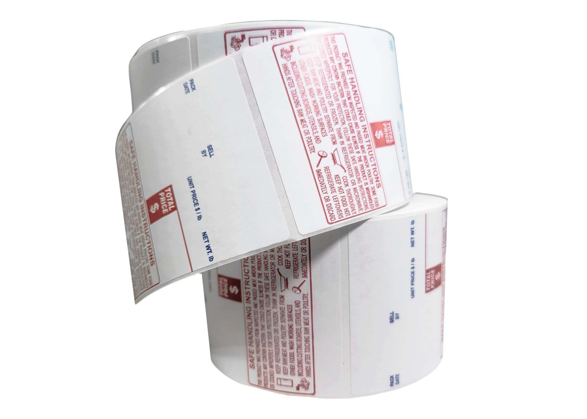 Safe Handling UPC Barcode Direct Thermal Label Compatible With Digi Scale