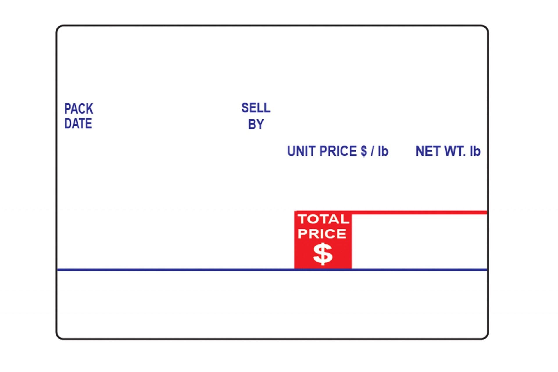 UPC Barcode Direct Thermal Label Compatible With Digi Scale