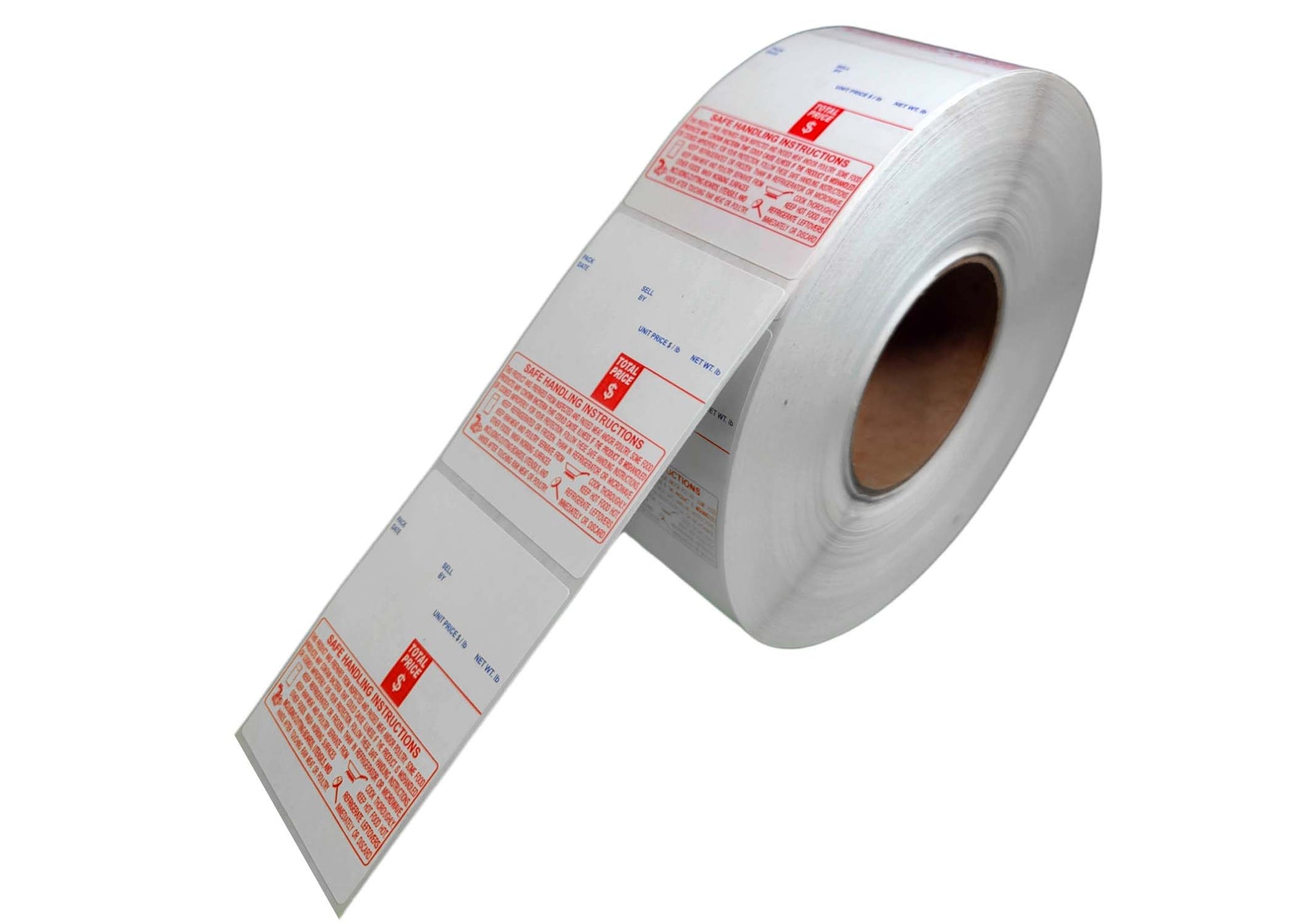 Safe Handling UPC Barcode Direct Thermal Label, 3" Core Compatible With Digi Scale