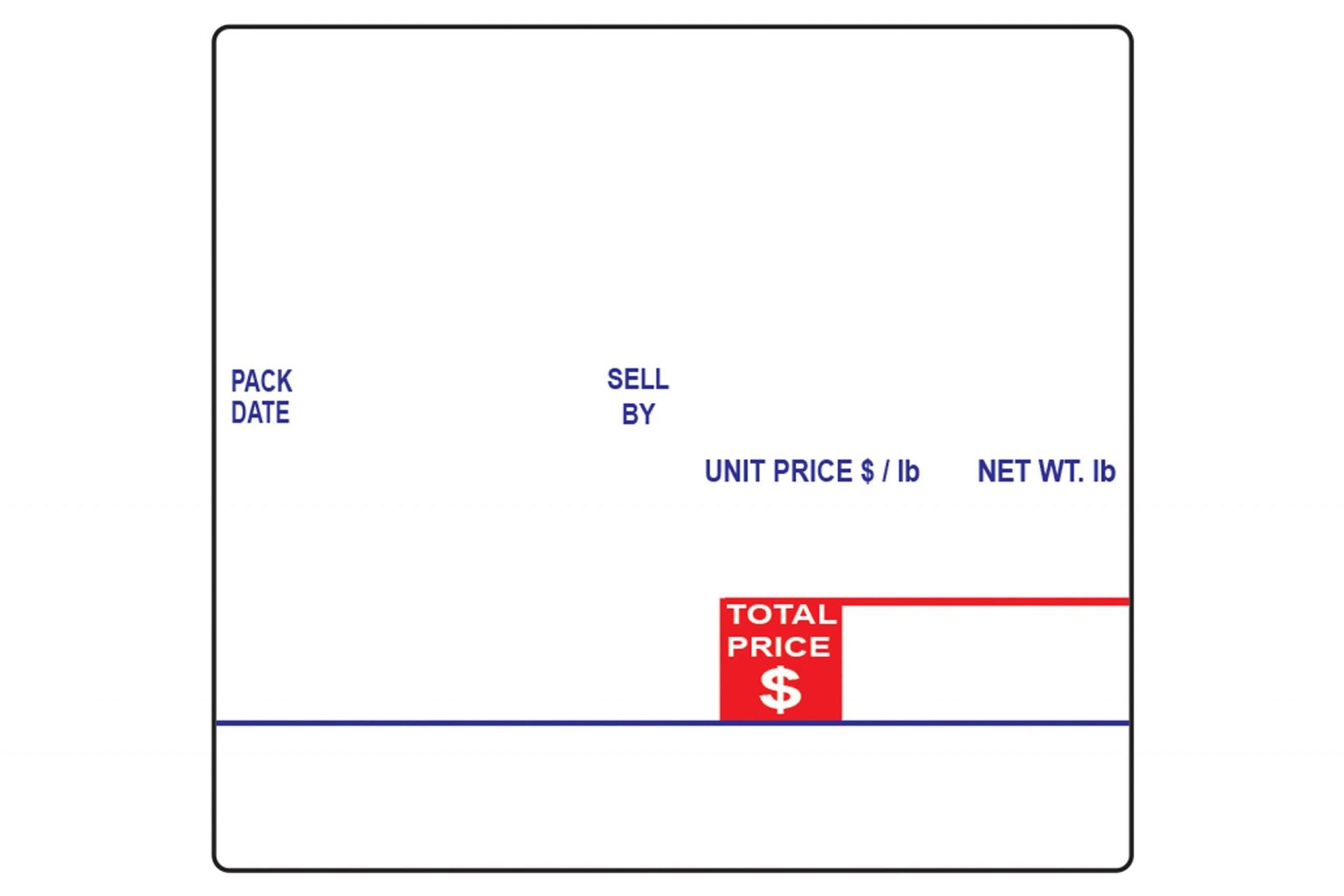 Ingredients UPC Barcode Direct Thermal Label Compatible With Digi Scale
