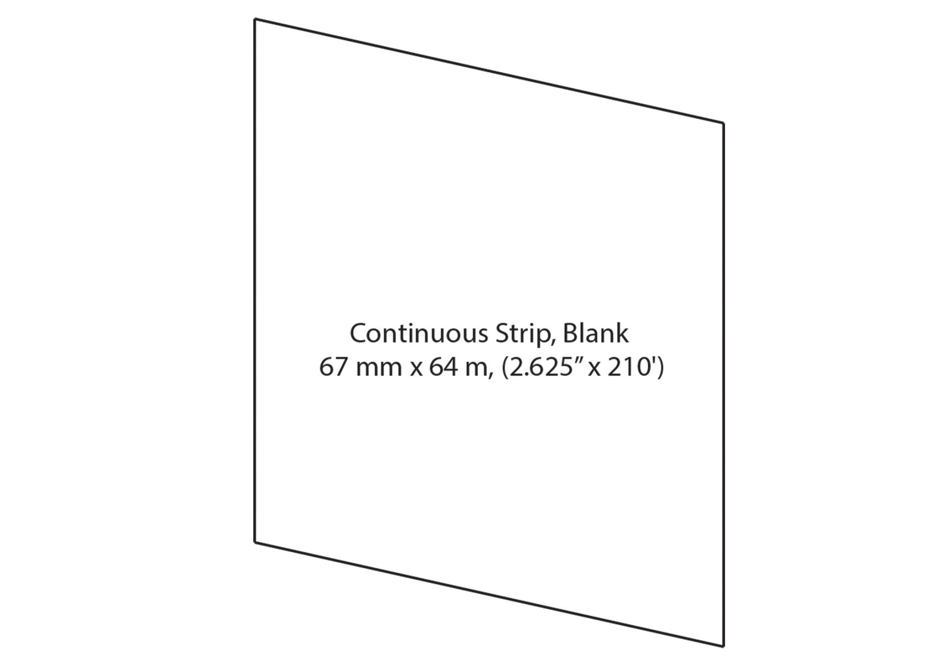 OL-2520 Continuous Strip Blank Thermal Label for Toledo Scales