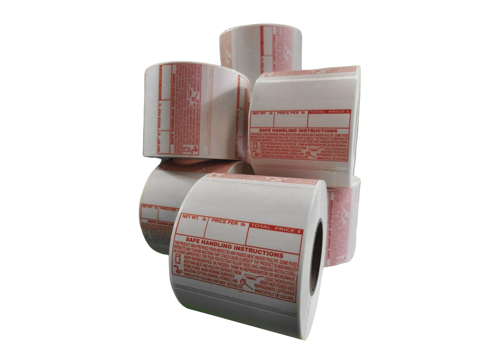 Safe Handling UPC Barcode Thermal Label Compatible with Toledo Scale