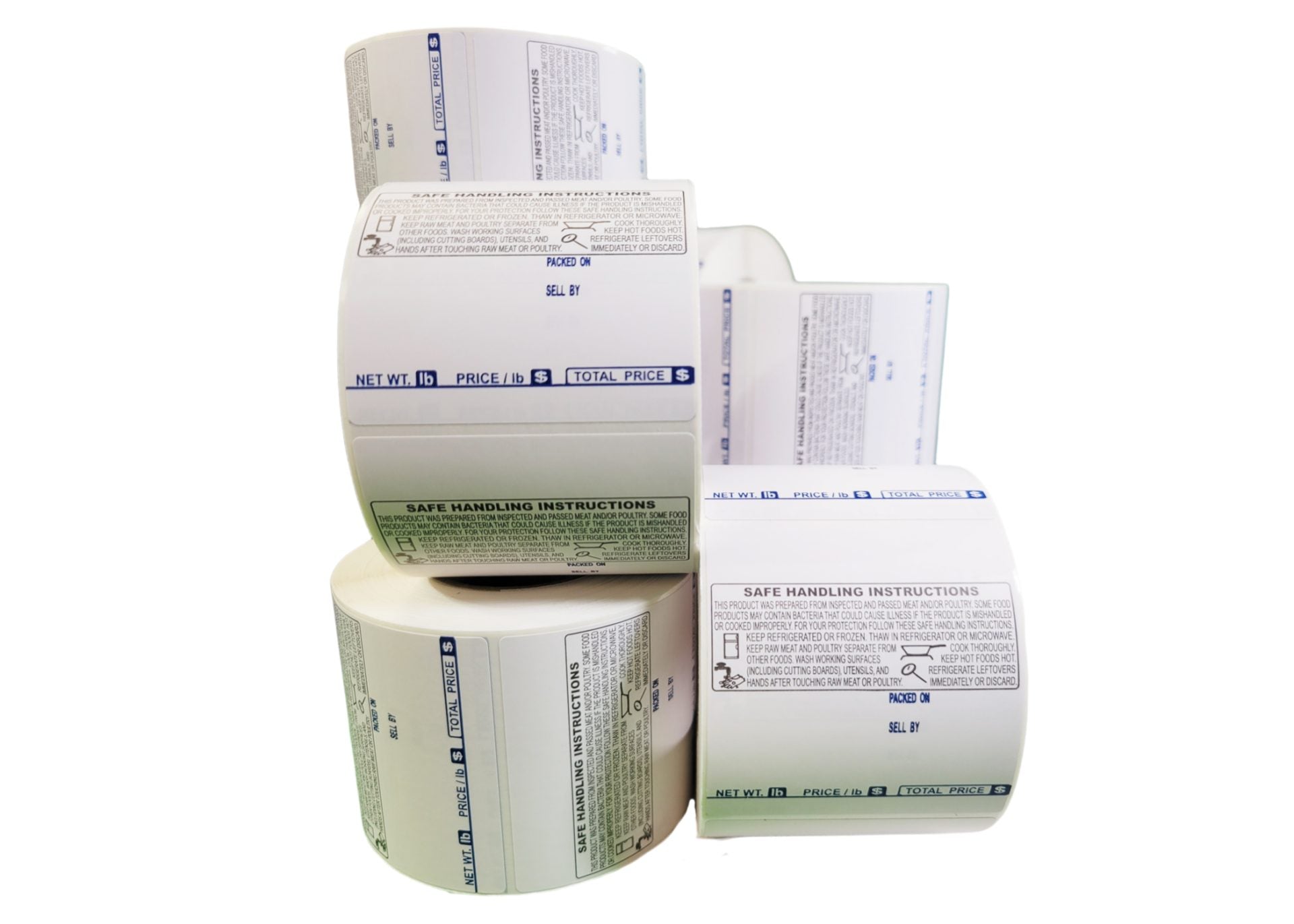 TL-4914, UPC Barcode with Safe Handling Instructions, Direct Thermal Label