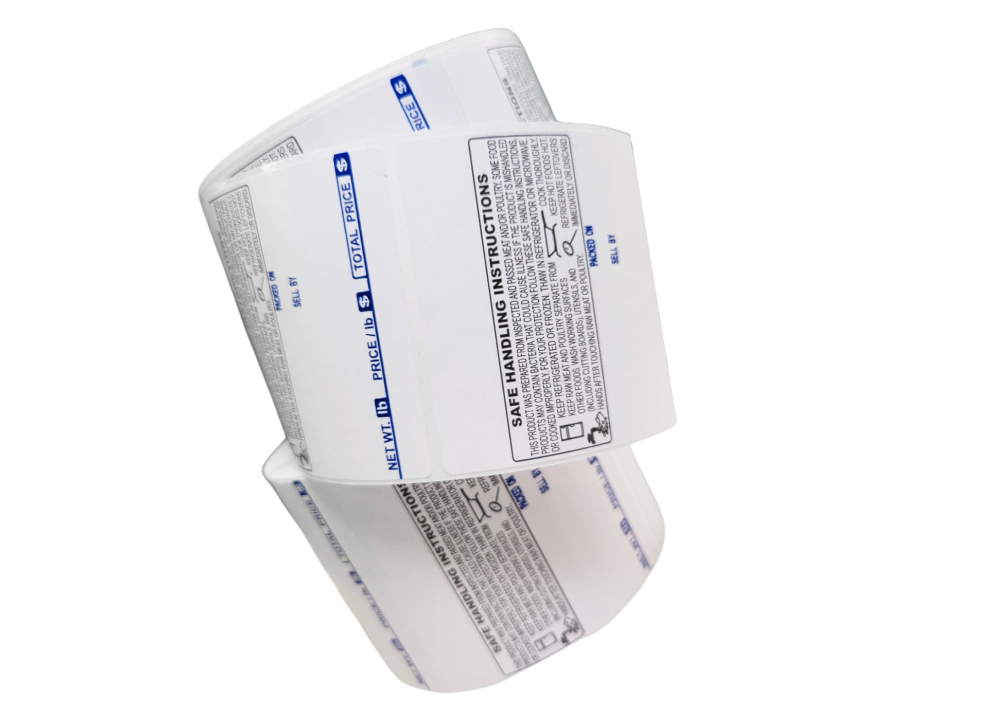 TL-4914, UPC Barcode with Safe Handling Instructions, Direct Thermal Label