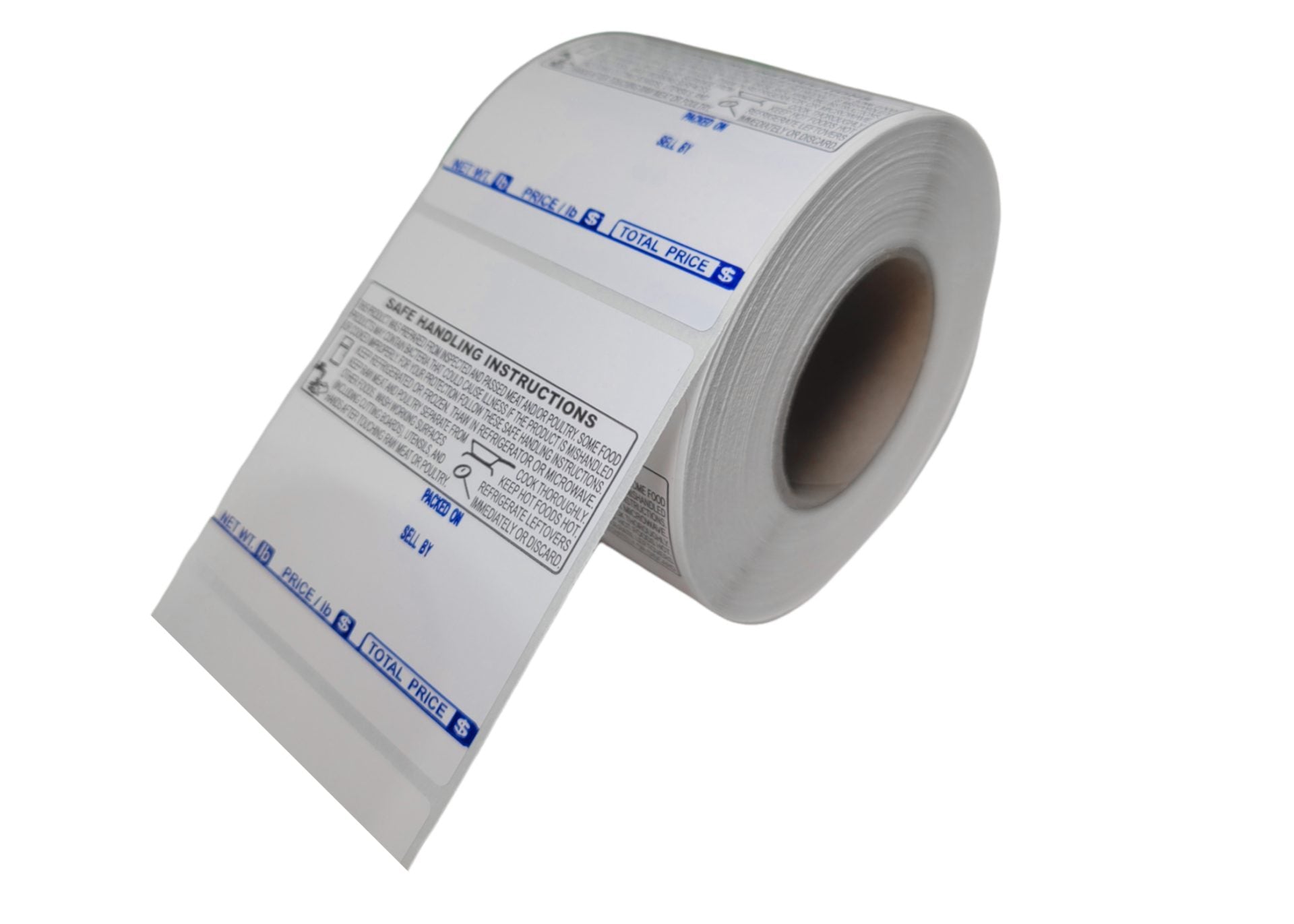 TL-4914, UPC Barcode with Safe Handling Instructions, Direct Thermal Label