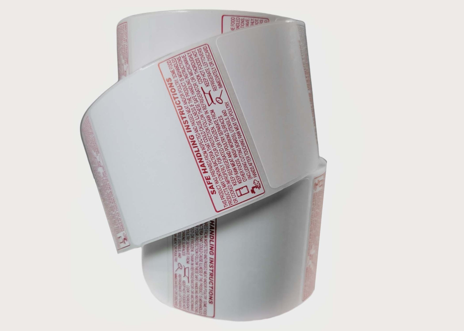 TR-8045, UPC Barcode, Safe Handling Instructions, Direct Thermal Label