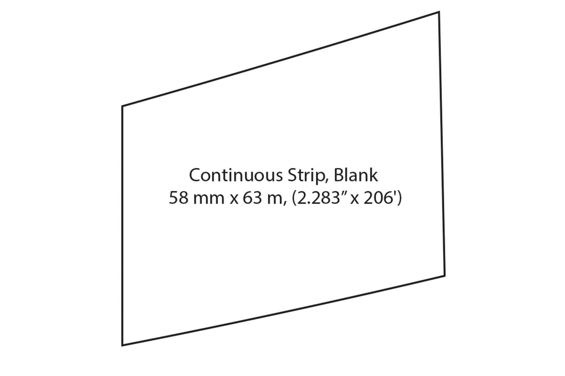 TR-8051, Continuous Strip Blank Direct Thermal Label